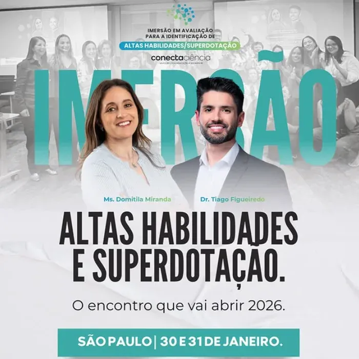 Cartaz da imersão em avaliação para a identificação de altas habilidades/superdotação